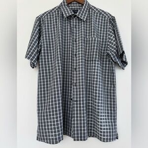 Joseph & Feiss Black and White Plaid Men's Shirt